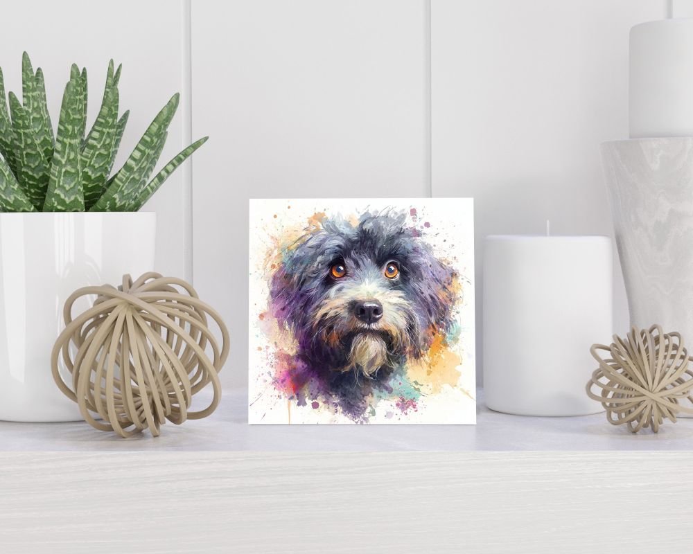 Tegel 15X15 Cm Met Puli Cadeau Decoratie | Tegeltjes Met Tekst | Tegeltjes Met Spreuken | Collega | Oma | Opa | Pensioen | Mama | Papa | Vriend Tegel 15x15 cm Puli