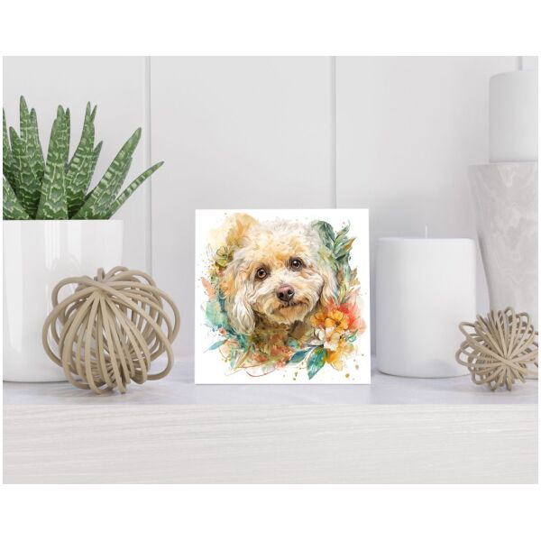 Tegel 15X15 Cm Met Puli Cadeau Decoratie | Tegeltjes Met Tekst | Tegeltjes Met Spreuken | Collega | Oma | Opa | Pensioen | Mama | Papa | Vriend Tegel 15x15 cm Puli