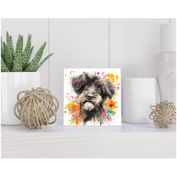 Tegel 15X15 Cm Met Puli Cadeau Decoratie | Tegeltjes Met Tekst | Tegeltjes Met Spreuken | Collega | Oma | Opa | Pensioen | Mama | Papa | Vriend Tegel 15x15 cm Puli