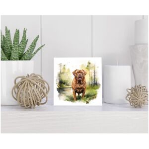 Tegel 15x15 cm Bordeauxdog