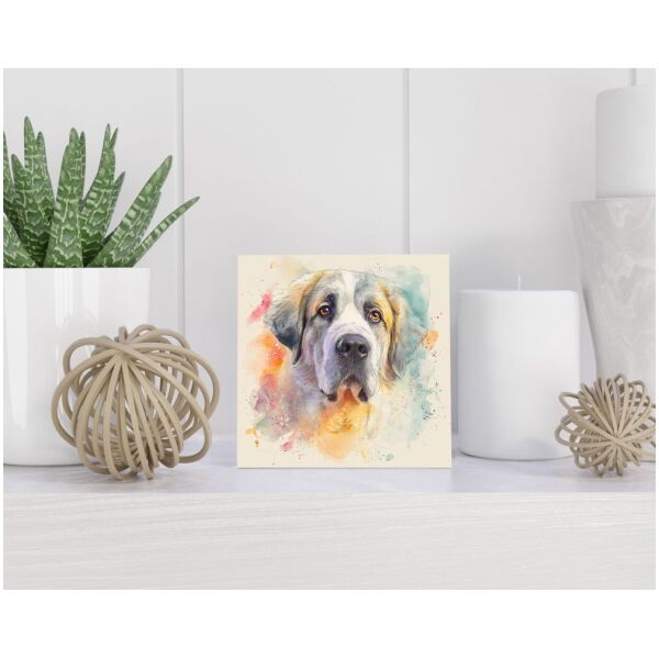 Tegel 15x15 cm Pyreneese Mastiff