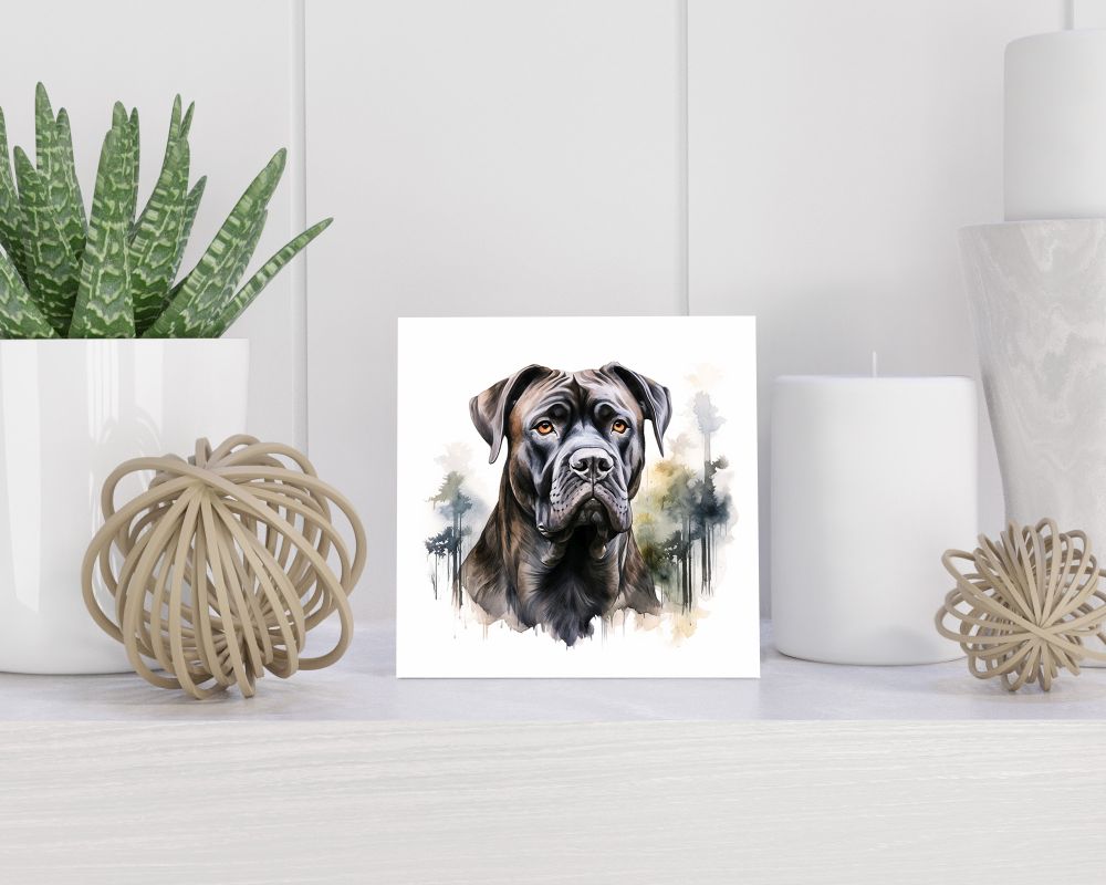 Tegel 15X15 Cm Met Cane Corso Cadeau Decoratie | Tegeltjes Met Tekst | Tegeltjes Met Spreuken | Collega | Oma | Opa | Pensioen | Mama | Papa | Vriend Tegel 15x15 cm Cane Corso