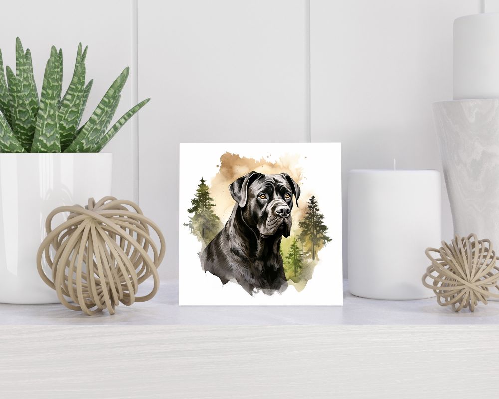 Tegel 15X15 Cm Met Cane Corso Cadeau Decoratie | Tegeltjes Met Tekst | Tegeltjes Met Spreuken | Collega | Oma | Opa | Pensioen | Mama | Papa | Vriend Tegel 15x15 cm Cane Corso