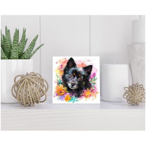 Tegel 15x15 cm Schipperke