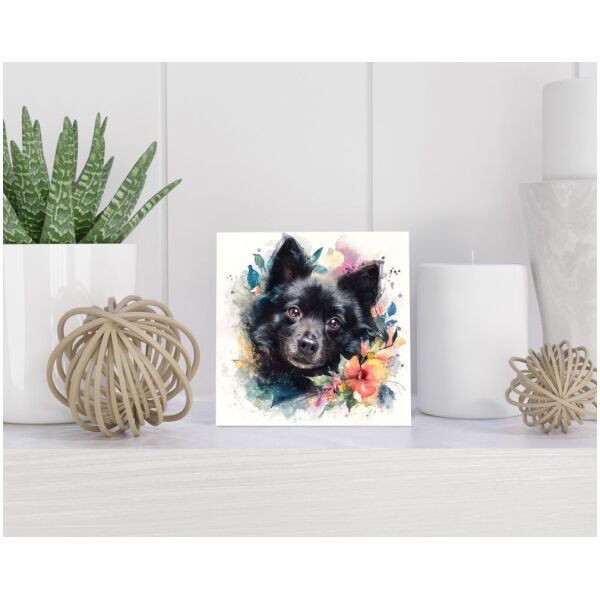 Tegel 15x15 cm Schipperke