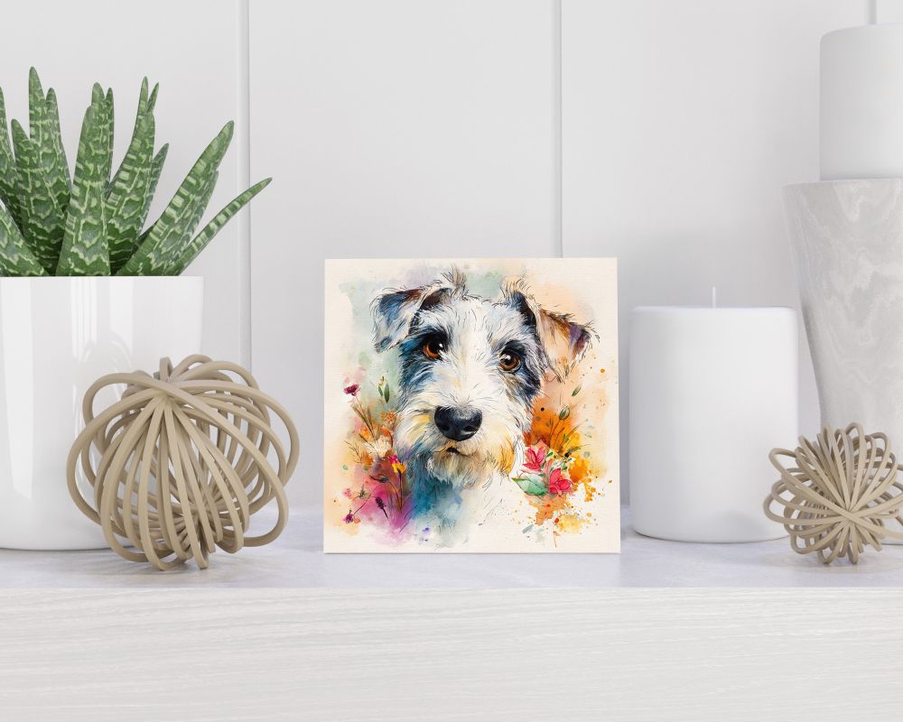 Tegel 15X15 Cm Met Sealyham Terriër Cadeau Decoratie | Tegeltjes Met Tekst | Tegeltjes Met Spreuken | Collega | Oma | Opa | Pensioen | Mama | Papa | Vriend Tegel 15x15 cm Sealyham Terriër