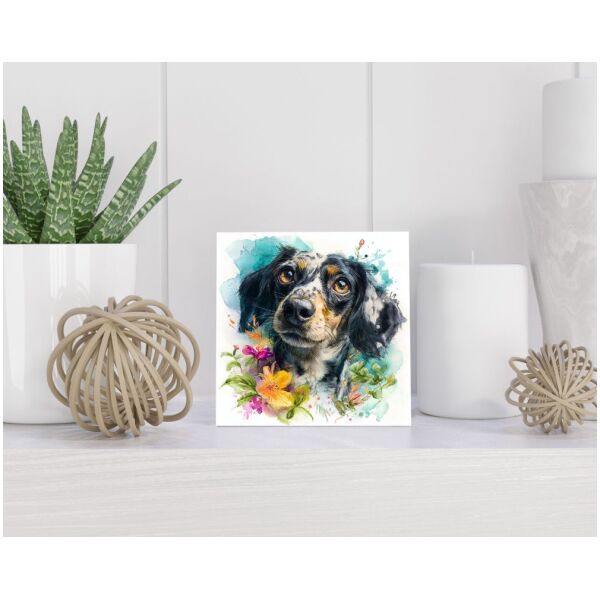 Tegel 15x15 cm Alpenländische Dachsbracke