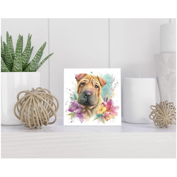 Tegel 15x15 cm Shar Pei