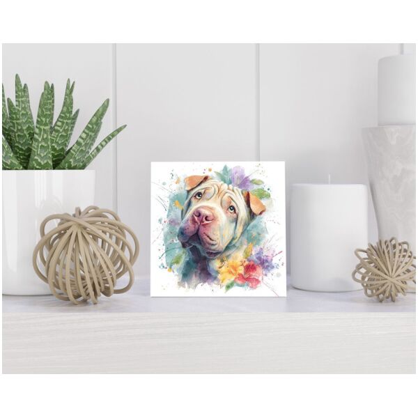 Tegel 15x15 cm Shar Pei