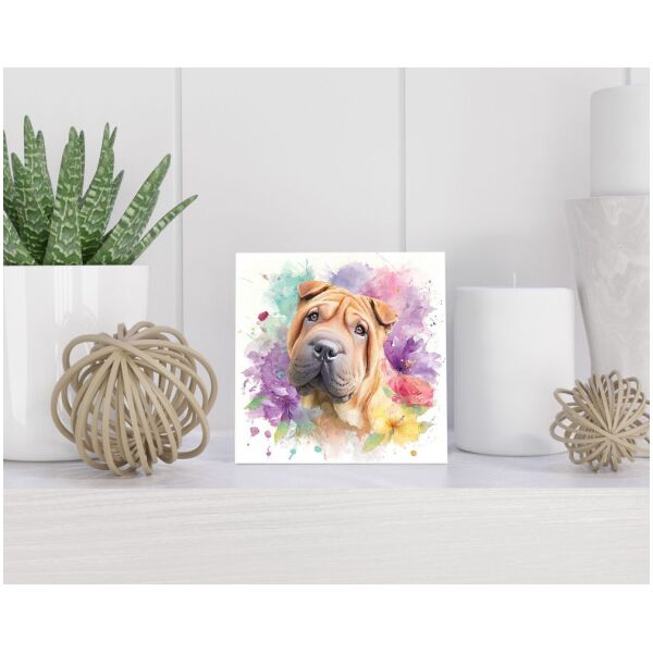 Tegel 15x15 cm Shar Pei