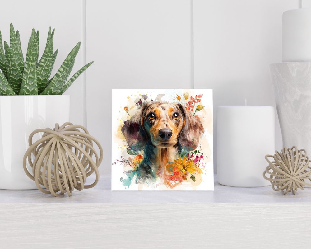 Tegel 15X15 Cm Met Alpenländische Dachsbracke Cadeau Decoratie | Tegeltjes Met Tekst | Tegeltjes Met Spreuken | Collega | Oma | Opa | Pensioen | Mama | Papa | Vriend Tegel 15x15 cm Alpenländische Dachsbracke