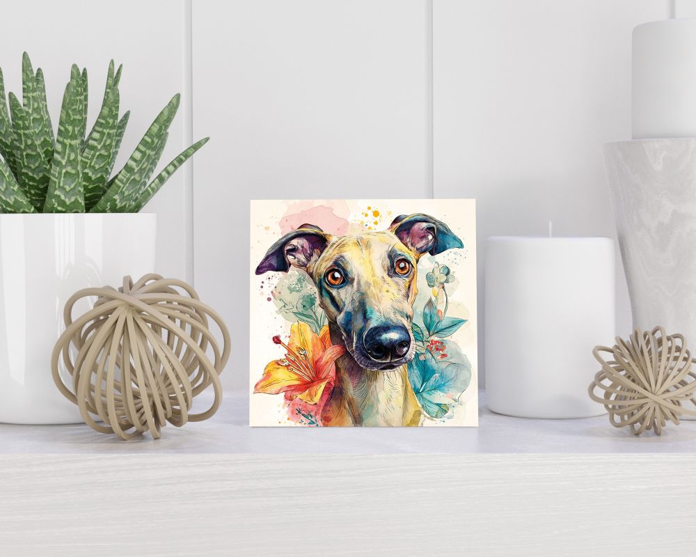 Tegel 15X15 Cm Met Sloughi Cadeau Decoratie | Tegeltjes Met Tekst | Tegeltjes Met Spreuken | Collega | Oma | Opa | Pensioen | Mama | Papa | Vriend Tegel 15x15 cm Sloughi