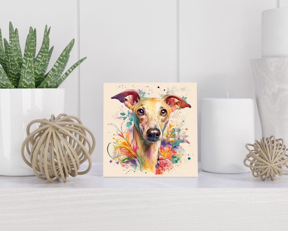 Tegel 15X15 Cm Met Sloughi Cadeau Decoratie | Tegeltjes Met Tekst | Tegeltjes Met Spreuken | Collega | Oma | Opa | Pensioen | Mama | Papa | Vriend Tegel 15x15 cm Sloughi