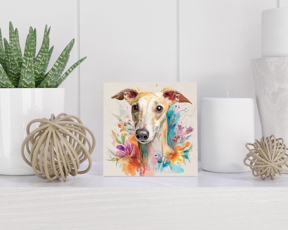 Tegel 15X15 Cm Met Sloughi Cadeau Decoratie | Tegeltjes Met Tekst | Tegeltjes Met Spreuken | Collega | Oma | Opa | Pensioen | Mama | Papa | Vriend Tegel 15x15 cm Sloughi