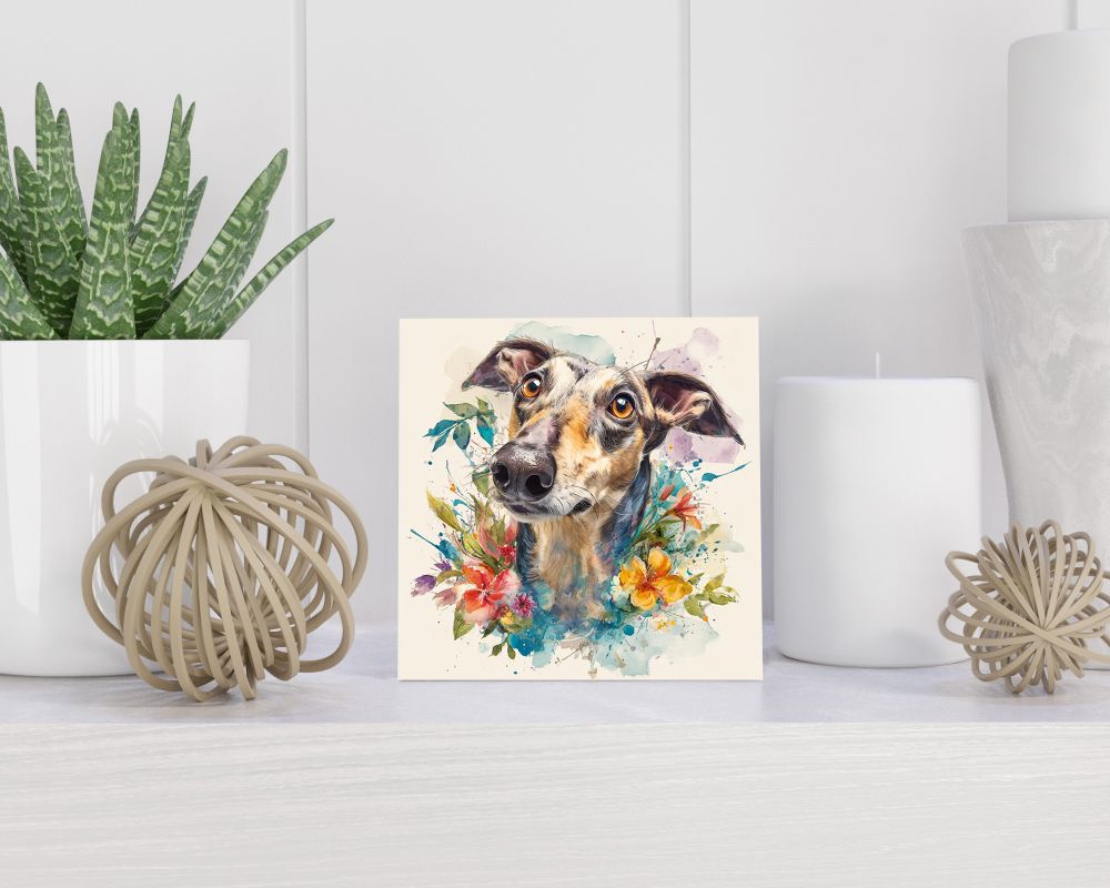 Tegel 15X15 Cm Met Sloughi Cadeau Decoratie | Tegeltjes Met Tekst | Tegeltjes Met Spreuken | Collega | Oma | Opa | Pensioen | Mama | Papa | Vriend Tegel 15x15 cm Sloughi