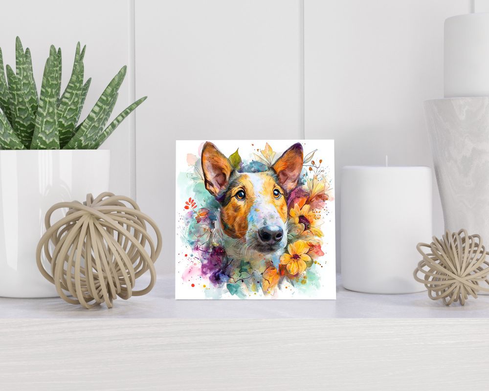 Tegel 15X15 Cm Met Smooth Collie Cadeau Decoratie | Tegeltjes Met Tekst | Tegeltjes Met Spreuken | Collega | Oma | Opa | Pensioen | Mama | Papa | Vriend Tegel 15x15 cm Smooth Collie