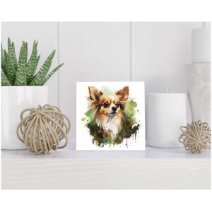 Tegel 15x15 cm Chihuahua Langhaar