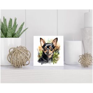 Tegel 15x15 cm Chihuahua Kortharig