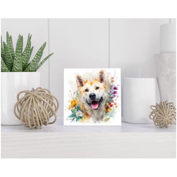 Tegel 15x15 cm Amerikaanse Akita