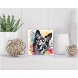 Tegel 15x15 cm Swedish Elkhound