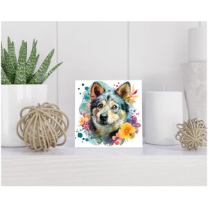 Tegel 15x15 cm Swedish Elkhound