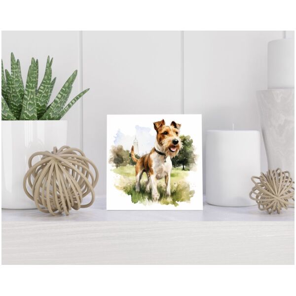 Tegel 15x15 cm Fox Terrier