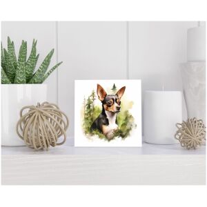 Tegel 15x15 cm Chihuahua Kortharig