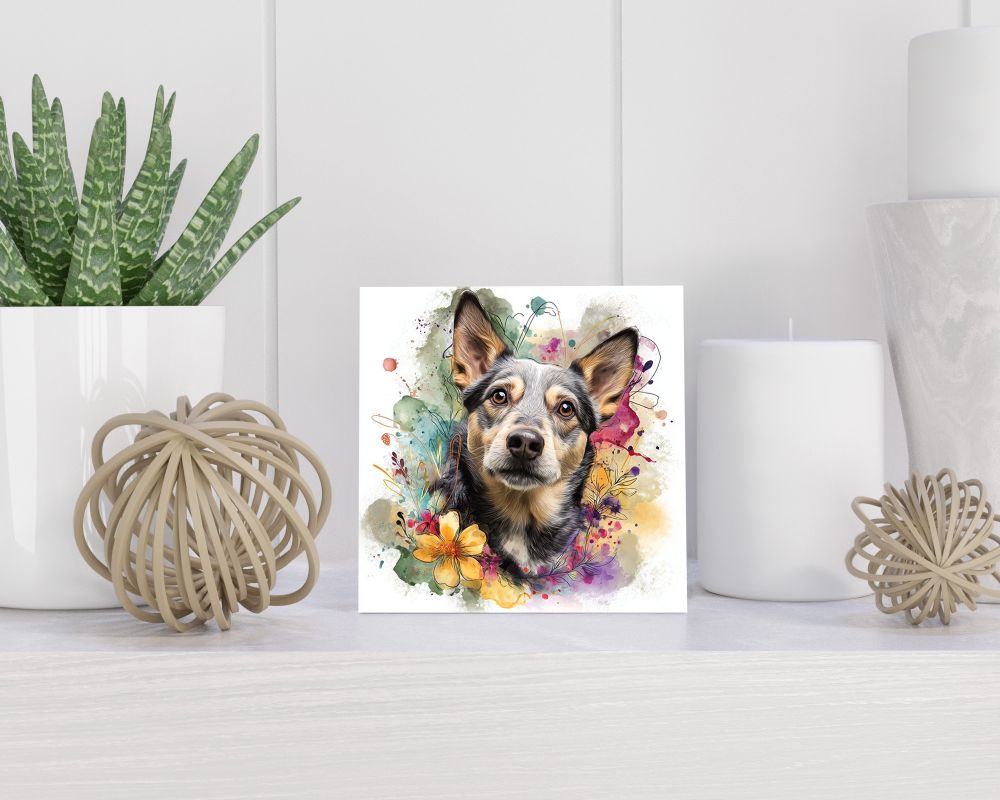 Tegel 15X15 Cm Met Swedish Elkhound Cadeau Decoratie | Tegeltjes Met Tekst | Tegeltjes Met Spreuken | Collega | Oma | Opa | Pensioen | Mama | Papa | Vriend Tegel 15x15 cm Swedish Elkhound