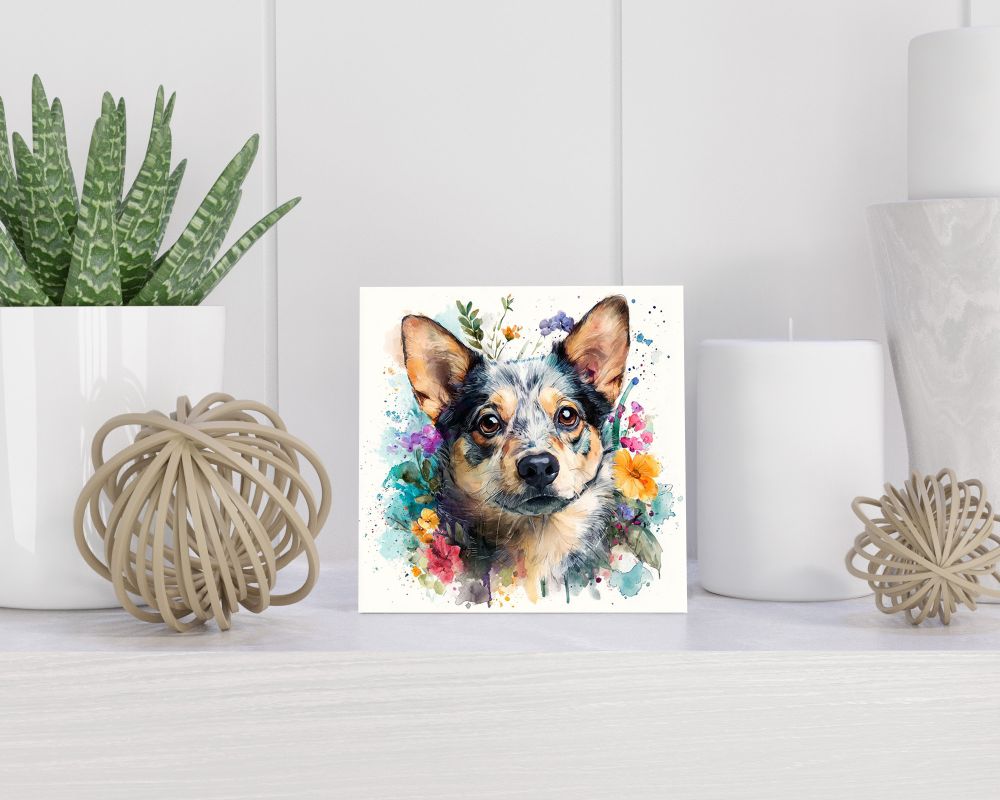 Tegel 15X15 Cm Met Swedish Vallhund Cadeau Decoratie | Tegeltjes Met Tekst | Tegeltjes Met Spreuken | Collega | Oma | Opa | Pensioen | Mama | Papa | Vriend Tegel 15x15 cm Swedish Vallhund