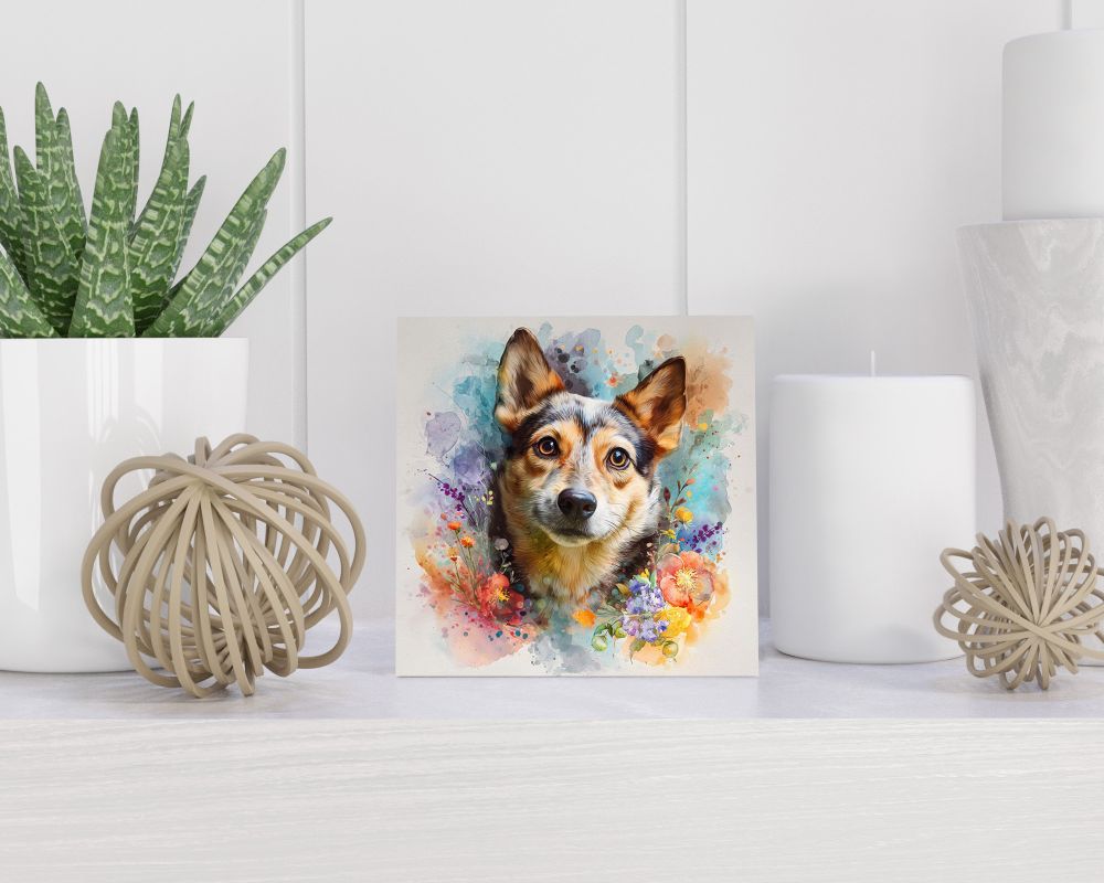 Tegel 15X15 Cm Met Swedish Vallhund Cadeau Decoratie | Tegeltjes Met Tekst | Tegeltjes Met Spreuken | Collega | Oma | Opa | Pensioen | Mama | Papa | Vriend Tegel 15x15 cm Swedish Vallhund