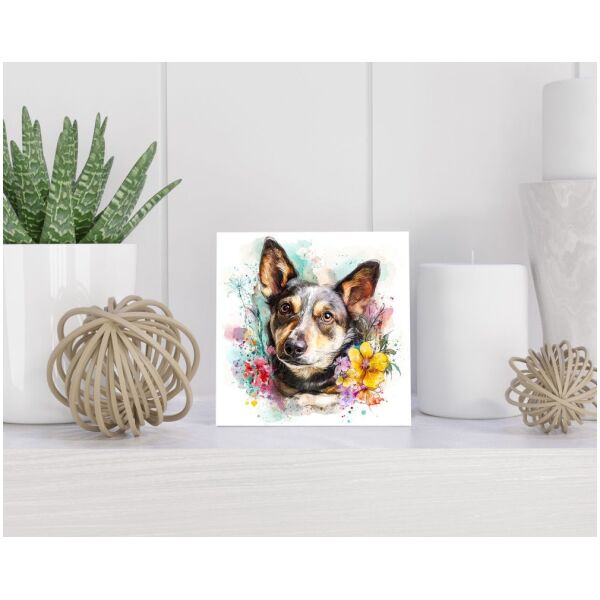 Tegel 15x15 cm Swedish Vallhund