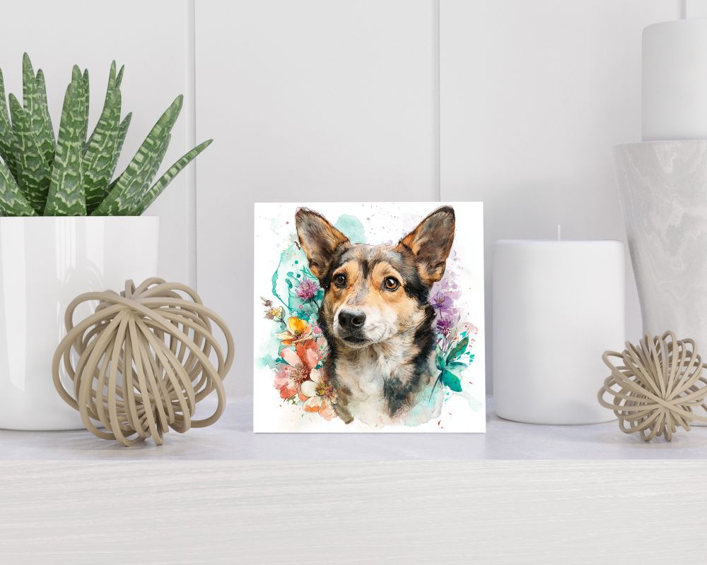 Tegel 15X15 Cm Met Swedish Vallhund Cadeau Decoratie | Tegeltjes Met Tekst | Tegeltjes Met Spreuken | Collega | Oma | Opa | Pensioen | Mama | Papa | Vriend Tegel 15x15 cm Swedish Vallhund