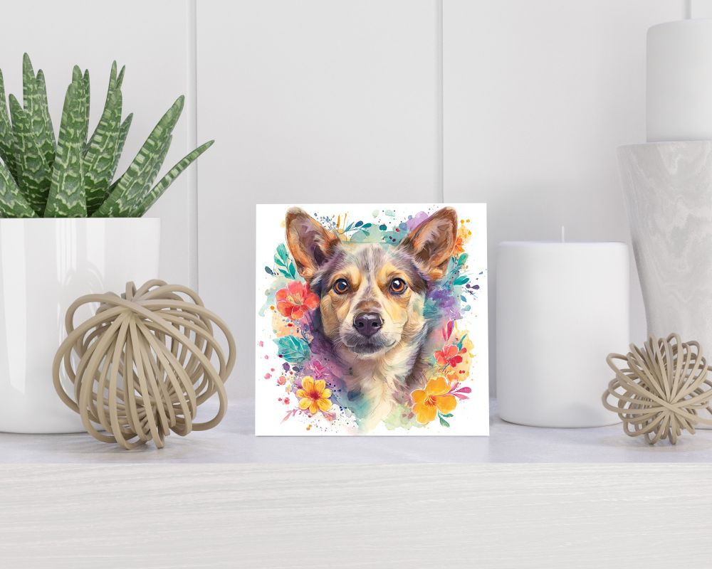 Tegel 15X15 Cm Met Swedish Vallhund Cadeau Decoratie | Tegeltjes Met Tekst | Tegeltjes Met Spreuken | Collega | Oma | Opa | Pensioen | Mama | Papa | Vriend Tegel 15x15 cm Swedish Vallhund