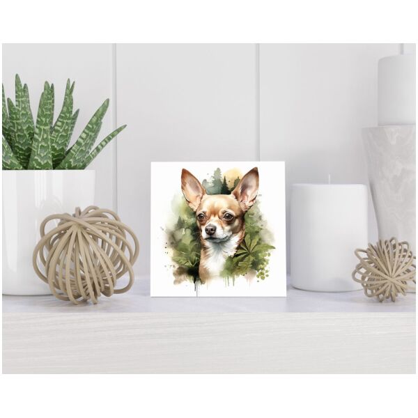 Tegel 15x15 cm Chihuahua Kortharig