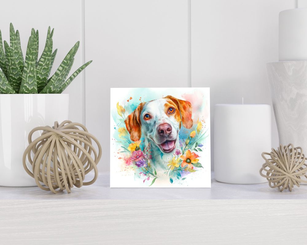 Tegel 15X15 Cm Met Swiss Hound Cadeau Decoratie | Tegeltjes Met Tekst | Tegeltjes Met Spreuken | Collega | Oma | Opa | Pensioen | Mama | Papa | Vriend Tegel 15x15 cm Swiss Hound