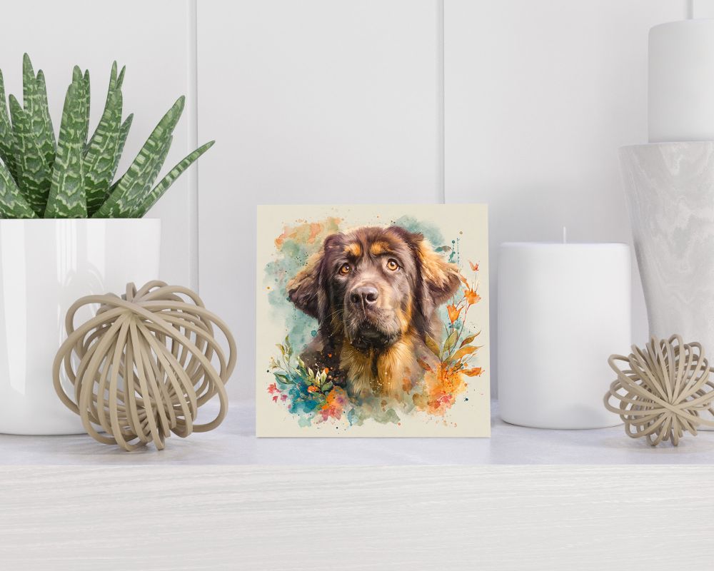 Tegel 15X15 Cm Met Tibetan Mastiff Cadeau Decoratie | Tegeltjes Met Tekst | Tegeltjes Met Spreuken | Collega | Oma | Opa | Pensioen | Mama | Papa | Vriend Tegel 15x15 cm Tibetan Mastiff