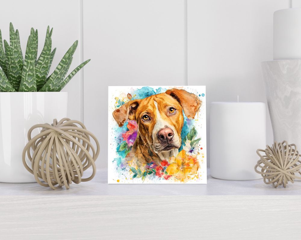 Tegel 15X15 Cm Met Tosa Inu Cadeau Decoratie | Tegeltjes Met Tekst | Tegeltjes Met Spreuken | Collega | Oma | Opa | Pensioen | Mama | Papa | Vriend Tegel 15x15 cm Tosa Inu