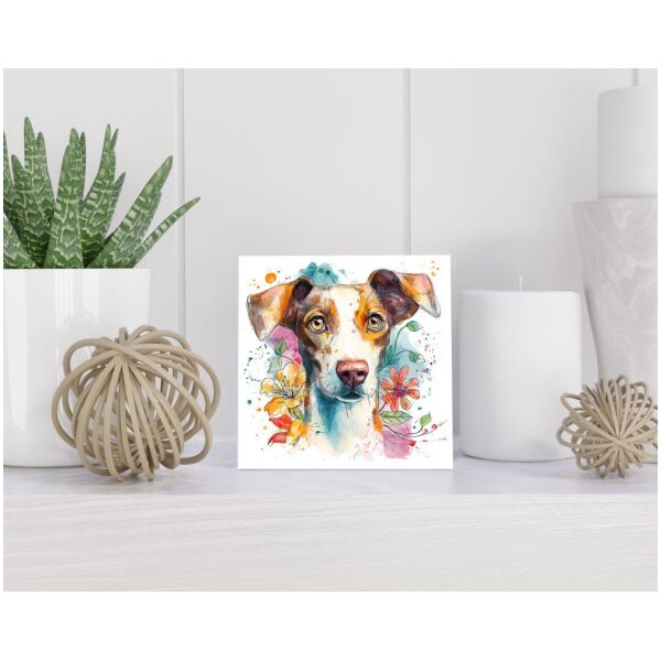 Tegel 15X15 Cm Met Tyrolean Hound Cadeau Decoratie | Tegeltjes Met Tekst | Tegeltjes Met Spreuken | Collega | Oma | Opa | Pensioen | Mama | Papa | Vriend Tegel 15x15 cm Tyrolean Hound