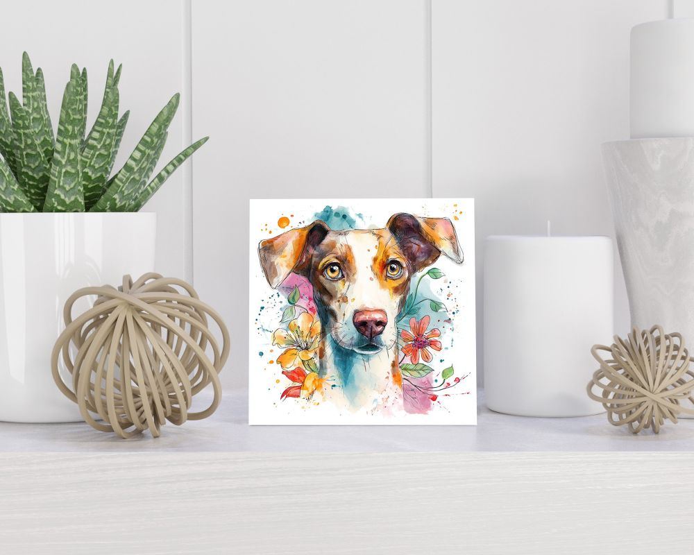 Tegel 15X15 Cm Met Tyrolean Hound Cadeau Decoratie | Tegeltjes Met Tekst | Tegeltjes Met Spreuken | Collega | Oma | Opa | Pensioen | Mama | Papa | Vriend Tegel 15x15 cm Tyrolean Hound