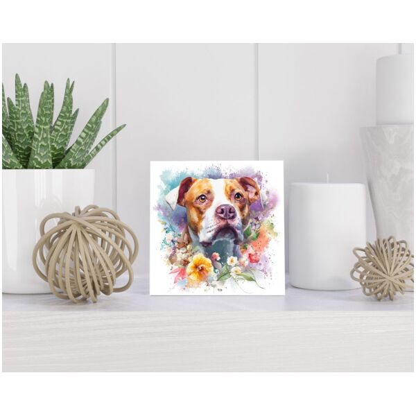 Tegel 15x15 cm Amerikaanse Bulldog