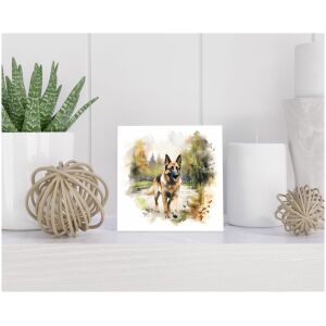 Tegel 15x15 cm Duitse Herder