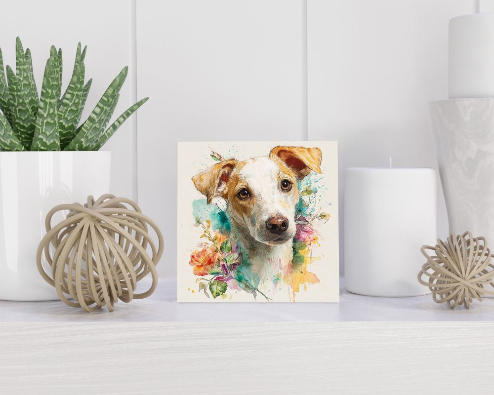 Tegel 15X15 Cm Met Tyrolean Hound Cadeau Decoratie | Tegeltjes Met Tekst | Tegeltjes Met Spreuken | Collega | Oma | Opa | Pensioen | Mama | Papa | Vriend Tegel 15x15 cm Tyrolean Hound