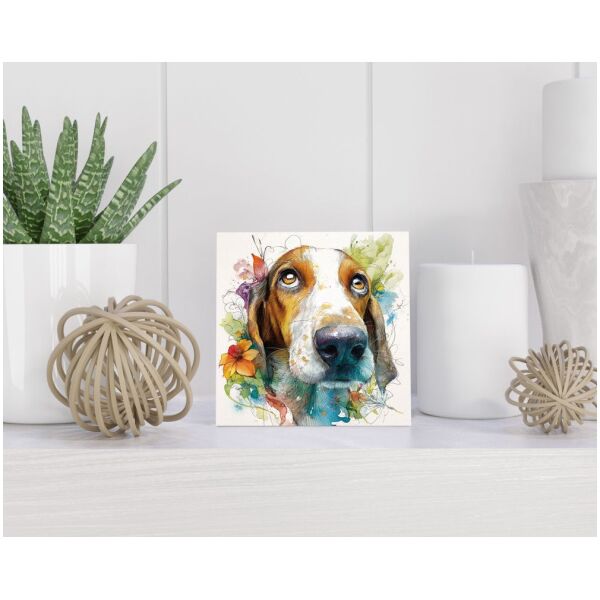 Tegel 15X15 Cm Met Tyrolean Hound Cadeau Decoratie | Tegeltjes Met Tekst | Tegeltjes Met Spreuken | Collega | Oma | Opa | Pensioen | Mama | Papa | Vriend Tegel 15x15 cm Tyrolean Hound
