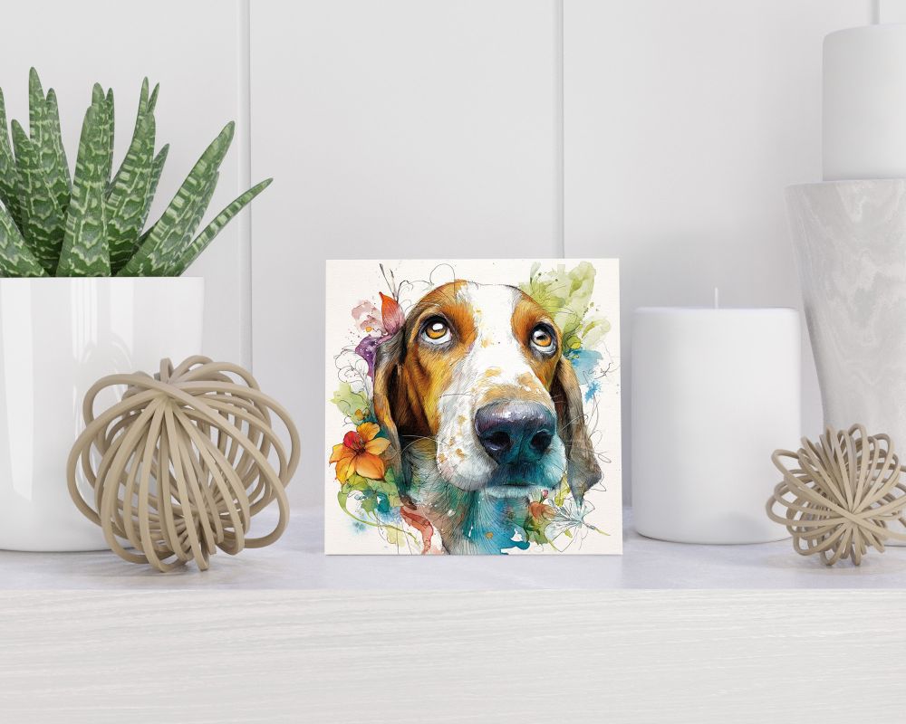 Tegel 15X15 Cm Met Tyrolean Hound Cadeau Decoratie | Tegeltjes Met Tekst | Tegeltjes Met Spreuken | Collega | Oma | Opa | Pensioen | Mama | Papa | Vriend Tegel 15x15 cm Tyrolean Hound