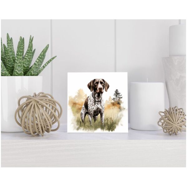 Tegel 15x15 cm Duitse Staande Korthaar