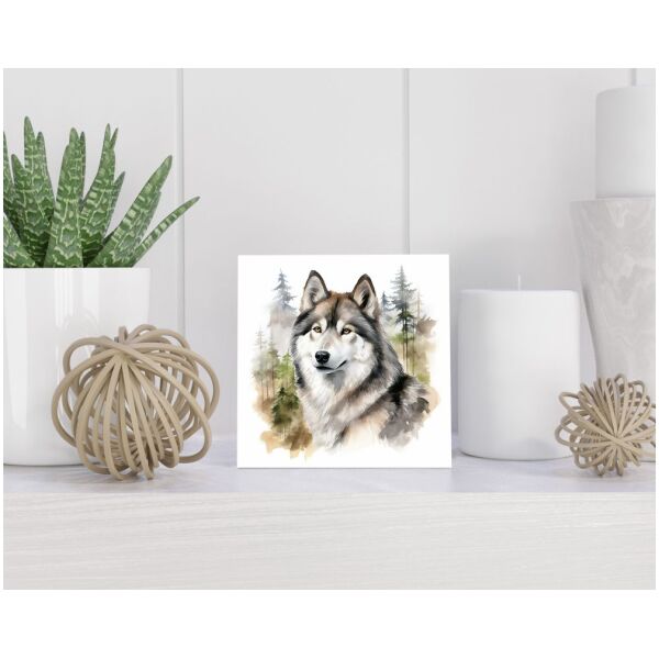 Tegel 15X15 Cm Met Alaskan Malamute Cadeau Decoratie | Tegeltjes Met Tekst | Tegeltjes Met Spreuken | Collega | Oma | Opa | Pensioen | Mama | Papa | Vriend Tegel 15x15 cm Alaskan Malamute