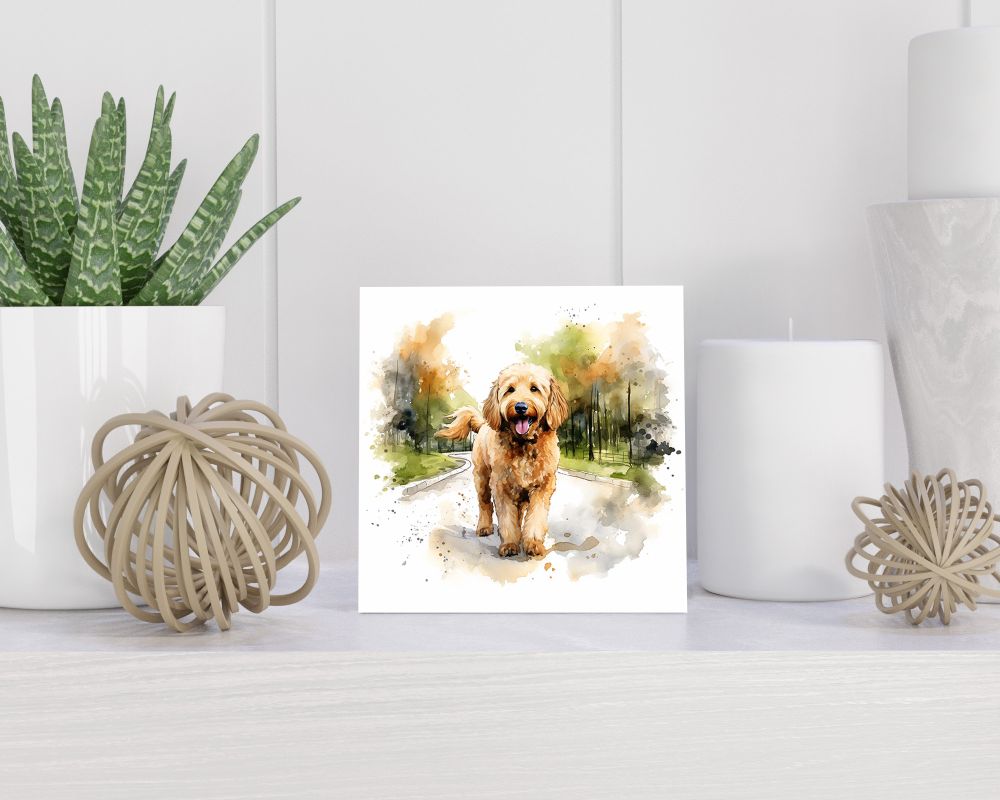 Tegel 15x15 cm Goldendoodle