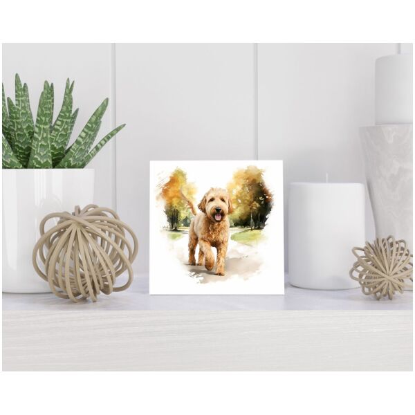 Tegel 15X15 Cm Met Goldendoodle Cadeau Decoratie | Tegeltjes Met Tekst | Tegeltjes Met Spreuken | Collega | Oma | Opa | Pensioen | Mama | Papa | Vriend Tegel 15x15 cm Goldendoodle
