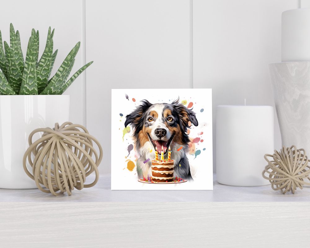 Tegel 15X15 Cm Met Australische Stumpy Tail Cattle Dog Cadeau Decoratie | Tegeltjes Met Tekst | Tegeltjes Met Spreuken | Collega | Oma | Opa | Pensioen | Mama | Papa | Vriend Tegel 15x15 cm Australische Stumpy Tail Cattle Dog