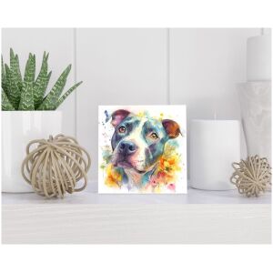 Tegel 15x15 cm Amerikaanse Pitbull Terrier